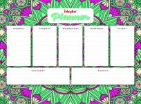 Opakowanie Planner magnetyczny z mozaiką diamentową Mandala