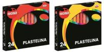 Opakowanie Plastelina 24 kolory MONA