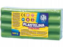 Opakowanie Plastelina zielona jasna 500g ASTRA