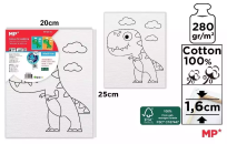 Opakowanie Płótno do malowania dinozaur 20x25