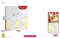 Opakowanie Płótno do malowania złocone - prezenty 20x20cm