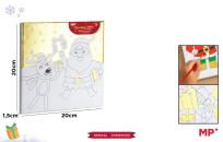 Opakowanie Płótno do malowania złocone - renifer 20x20cm