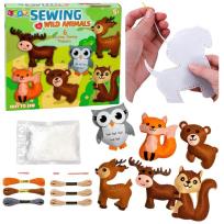Opakowanie Pluszaki do szycia filcowe Zwierzęta leśne DIY 6sz