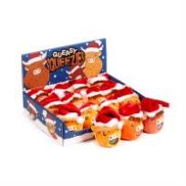 Opakowanie Pluszowa zabawka do ściskania  Christmas Hat Highland Coo 1szt.mix XTY1041