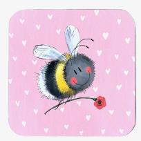 Opakowanie Podkładka pod kubek Pszczoła i kwiat