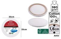 Opakowanie Podobrazie okrągłe 35x35x1.6cm 380G/m2