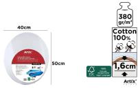 Opakowanie Podobrazie owalne 40x50x1,6cm 380G/m2