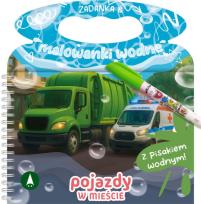 Okładka książki Pojazdy w mieście. Zadanka & malowanki wodne