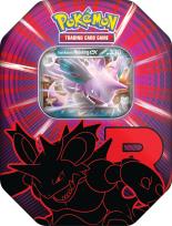 Opakowanie Pokémon TCG: Team Rocket Tin - Nidoking ex