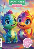 Okładka książki Pokoloruj dzień dinusia