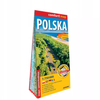 Okładka książki Polska laminowana mapa samochodowa 1:750 000
