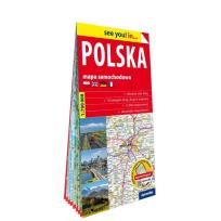 Okładka książki Polska papierowa mapa samochodowa 1:700 000