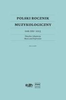 Okładka książki Polski Rocznik Muzykologiczny T.21 2023 Muzyka...