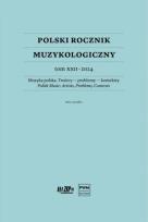 Okładka książki Polski Rocznik Muzykologiczny T.22 2024