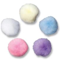 Opakowanie Pompony akrylowe 80szt 25mm