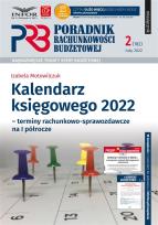 Okładka książki Poradnik Rachunkowości Budżetowej 2/2022