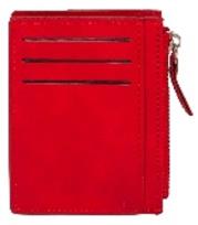 Opakowanie Portfel na karty z suwakiem czerwony