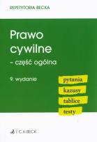 Okładka książki Prawo cywilne - część ogólna. Pytania. Kazusy. Tablice. Testy