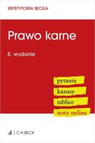 Okładka książki Prawo karne. Pytania. Kazusy. Tablice. Testy online