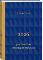 Okładka książki Profesjonalny Informator Prawnika 2026, granatowy
