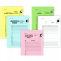 Opakowanie Przekładki do akt osobowych A4 ''ABCDE