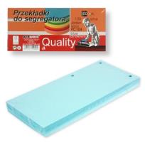 Opakowanie Przekładki do segregatora 100szt blue