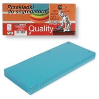 Opakowanie Przekładki do segregatora 100szt turquise