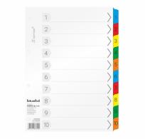 Opakowanie Przekładki kartonowe A4 laminowane 10-numeryczne