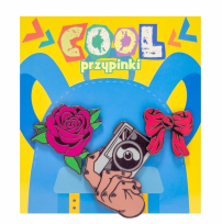 Opakowanie Przypinka cool. Róża