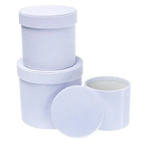 Opakowanie Pudełko Flower Box 3szt biały ROZETTE