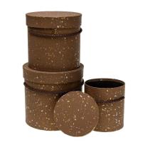 Opakowanie Pudełko Flower Box 3szt kawa ROZETTE