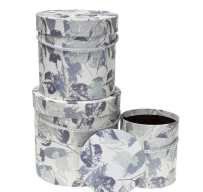 Opakowanie Pudełko Flower Box 3szt liście ROZETTE