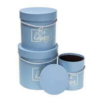 Opakowanie Pudełko Flower Box 3szt niebieski ROZETTE