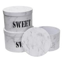 Opakowanie Pudełko Flower Box 3szt Sweet biały ROZETTE