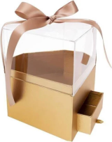 Opakowanie Pudełko Flower Box Diament złoto ROZETTE