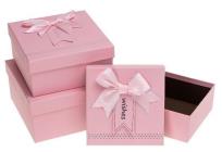 Opakowanie Pudełko prezentowe 3szt mix