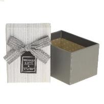 Opakowanie Pudełko prostokątne z kokardą szary ROZETTE