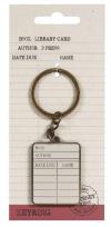 Opakowanie Pulteney Press Brelok metalowy - Library card
