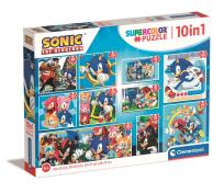 Opakowanie PUZZLE 10 w 1 SUPER KOLOR Sonic