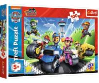 Opakowanie Puzzle 100 Psi Patrol na motorach TREFL