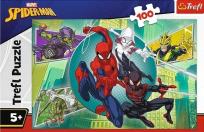 Opakowanie Puzzle 100 Spiderman Pajęczna maska