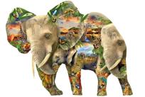 Opakowanie Puzzle 1000 Afrykański słoń, Lori Schory