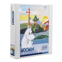 Opakowanie Puzzle 1000 Artystyczne Muminki Na Moście