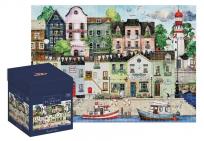 Opakowanie Puzzle 1000 Box Houses Seaside Town