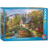 Opakowanie Puzzle 1000 Chatka z widokiem na góry