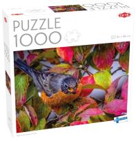 Okładka książki Puzzle 1000 el. Robin in the Autumn Leaves /60473/