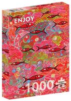 Opakowanie Puzzle 1000 Głęboka czerwień