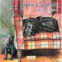 Opakowanie Puzzle 1000 J08 Psy Sophie&Scarlett