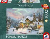 Opakowanie Puzzle 1000 PQ Thomas kinkade wieczór u świętego Mikołaja 114390