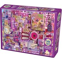 Opakowanie Puzzle 1000 Projekt tęcza - Fioletowy